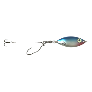 Image of PK Lures Sonar Spoon | Blue Chrome; 1/4 oz.