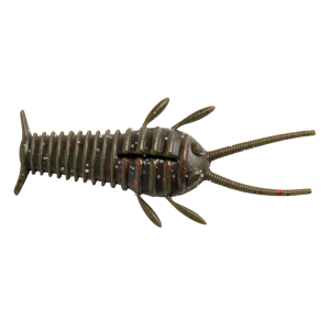 Image of Great Lakes Finesse Ned Bug | Green Pumpkin Red Flake; 2 1/4 in.