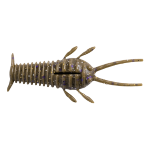 Image of Great Lakes Finesse Ned Bug | Green Pumpkin Purple; 2 1/4 in.
