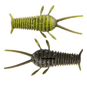 Image of Great Lakes Finesse Ned Bug | Green Pumpkin Watermelon; 2 1/4 in.
