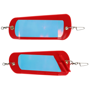 Image of Ice Strong Coho Crusher Flasher | Red Glow Moonjelly; 5 1/2 in.
