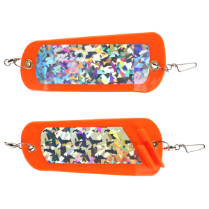Image of Ice Strong Coho Crusher Flasher | Orange Silver Disco; 5 1/2 in.
