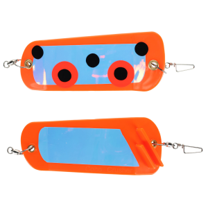 Image of Ice Strong Coho Crusher Flasher | Orange Dots; 5 1/2 in.