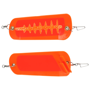 Image of Ice Strong Coho Crusher Flasher | Orange Fireball; 5 1/2 in.