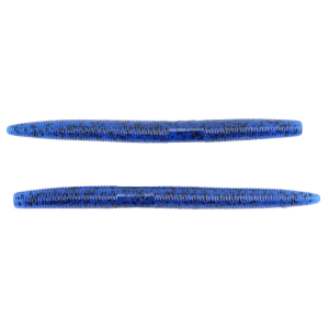 Image of Yamamoto Original Senko Worms | Blue w/ Large Black Flake; 4 in.