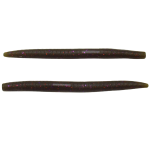 Image of Yamamoto Original Senko Worms | Green Pumpkin w/ Purple/Copper Flake; 6 in.