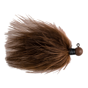 Image of Great Lakes Finesse Marabou Jig | Brown; 1/8 oz.