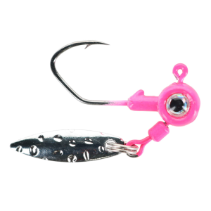 Image of BrushPile Jig Head Spinners | Pink; 1/32 oz.