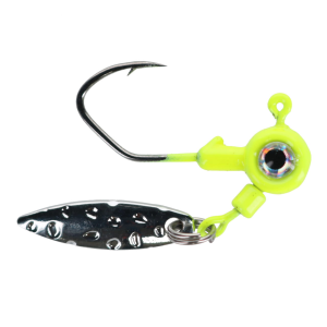 Image of BrushPile Jig Head Spinners | Chartreuse; 1/16 oz.