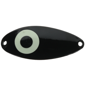 Image of ACME Tackle Little Cleo Spoon | Moonshine Glow - Carbon-14; 3/4 oz.