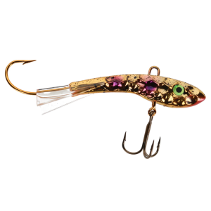 Image of Moonshine Lures Hammered Shiver Minnow | Gold Grape; 2 1/4 in.