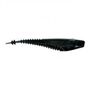 Image of 3 Brothers Baits Tackle Winged Needle Shad | Black Blue; 4 1/4 in.