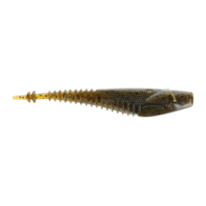 Image of 3 Brothers Baits Tackle Winged Needle Shad | Green Pumpkin; 4 1/4 in.