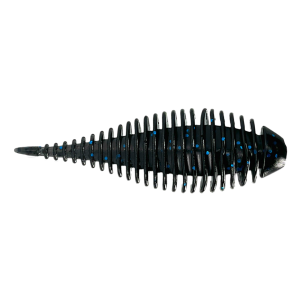 Image of 3 Brothers Baits Tackle Ghillie Grub | Black Blue; 2.8 in.