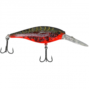 Image of Berkley Scented Flicker Shad | Red Tiger; 2 in.