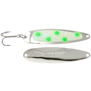 Image of Michigan Stinger Stingray Spoon | Glow Burke's Valium; 4 1/4 in.
