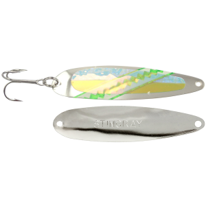 Image of Michigan Stinger Stingray Spoon | UV Green Chin Music; 4 1/4 in.