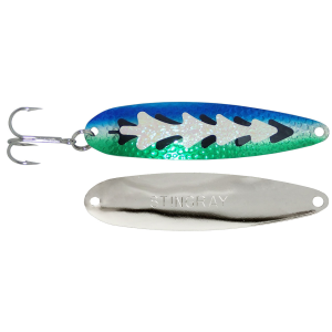 Image of Michigan Stinger Stingray Spoon | Glow Killer Dolphin; 4 1/4 in.
