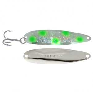 Image of Michigan Stinger Stingray Spoon | Super UV Green Slush; 4 1/4 in.