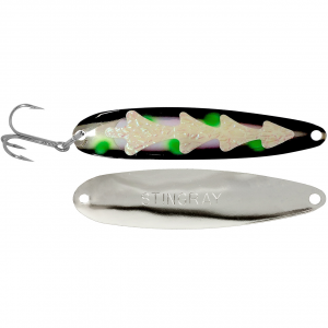 Image of Michigan Stinger Stingray Spoon | Super UV Glow Artic Ice; 4 1/4 in.