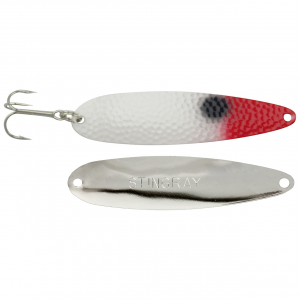 Image of Michigan Stinger Stingray Spoon | Pearl Bloody Nose; 4 1/4 in.