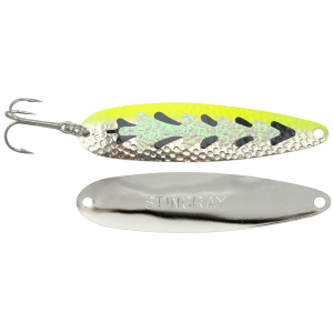 Image of Michigan Stinger Stingray Spoon | Glow Yellow Killer; 4 1/4 in.