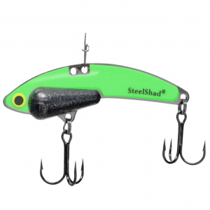 Image of SteelShad Heavy Series Blade Bait | Glow Green; 1/2 oz.