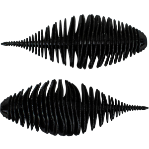 Image of Geecrack Bellows Gill Soft Bait | Solid Black; 3.8 in.