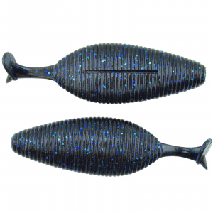 Image of Geecrack Spiron Soft Bait | Black and Blue Flake; 3.8 in.