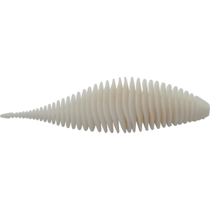 Image of Geecrack Bellows Shad Soft Bait | White; 3.8 in.