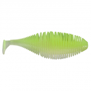 Image of Geecrack Bellows Gill Swimmer Soft Bait | Honey Chartreuse Shad; 4.2 in.