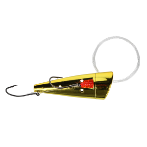 Image of Yakima Bait Rigged Cut Plug | Metallic Gold; 2 1/2 in.