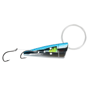 Image of Yakima Bait Rigged Cut Plug | Silver Blue Scale Glo Belly; 2 1/2 in.