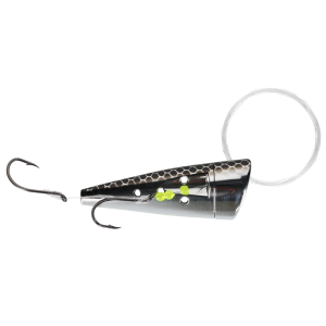 Image of Yakima Bait Rigged Cut Plug | Silver Black Scale Glo Belly; 2 1/2 in.
