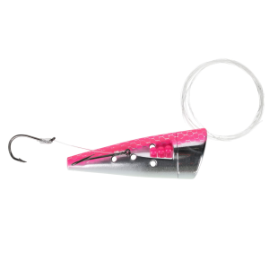 Image of Yakima Bait Rigged Cut Plug | Silver Pink Scale Glo Belly; 2 1/2 in.