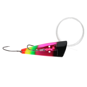 Image of Yakima Bait Rigged Cut Plug | Pink Sombrero; 3 in.