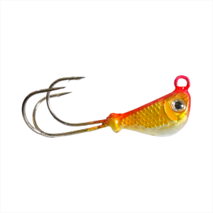 Image of Mission Tackle Grabber Jig Head | Gold Holo Pink; 1/8 oz.