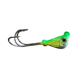 Image of Mission Tackle Grabber Jig Head | Glow Watermelon; 3/8 oz.