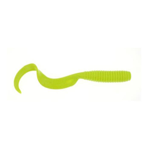Image of Berkley Gulp! Saltwater Grub Soft Bait | Chartreuse; 6 in.