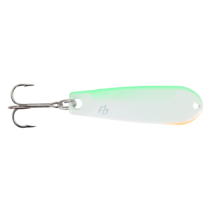 Image of Fish Bum Heavy Hitter Tungsten Jigging Spoon | Glow; 1 oz.