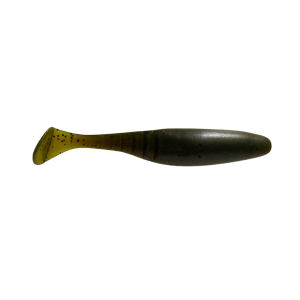 Image of Fish Bum Raddletail Swimbait | Green Pumpkin; 3 1/2 in.