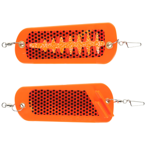 Image of Ice Strong Coho Crusher Flasher | Orange Blast; 5 1/2 in.