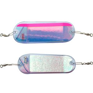 Image of Pro-Troll ProChip Fin Flasher | Moonbeam/Super UV Pink Stripe; 4 in.