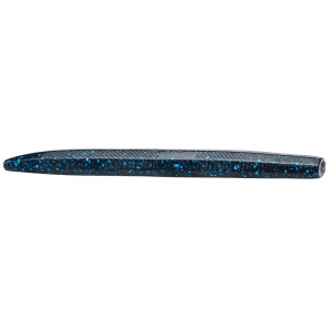 Strike King Ocho Stick Worms | Black Blue Flake; 5 in.