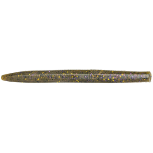 Image of Strike King Ocho Stick Worms | Green Pumpkin Purple-Gold; 5 in.