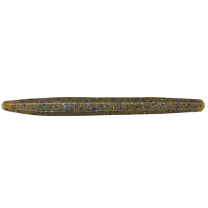 Image of Strike King Ocho Stick Worms | Green Pumpkin Candy; 5 in.