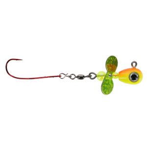 Image of Mission Tackle Tungsten Heavy Metal Search Bait | Chartreuse/Orange; 5/8 oz.