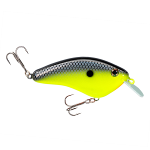 Image of Strike King Hardliner Flatsided Crankbait | Chartreuse Baitfish