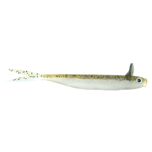 Image of Deps Frilled Shad Jighead Minnow | Champagne Pepper/Neon Pearl; 4.7 in.