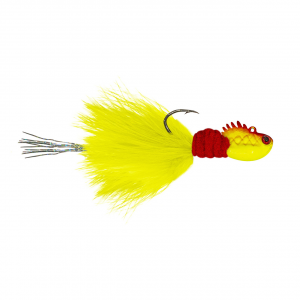Image of 1Standard Fishing Minno4 Hair Jig | Red Charty; 1/16 oz.